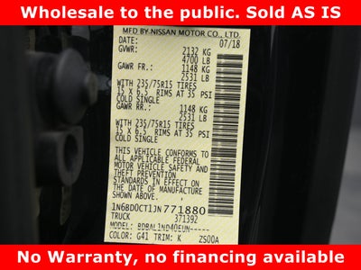 2018 Nissan Frontier S