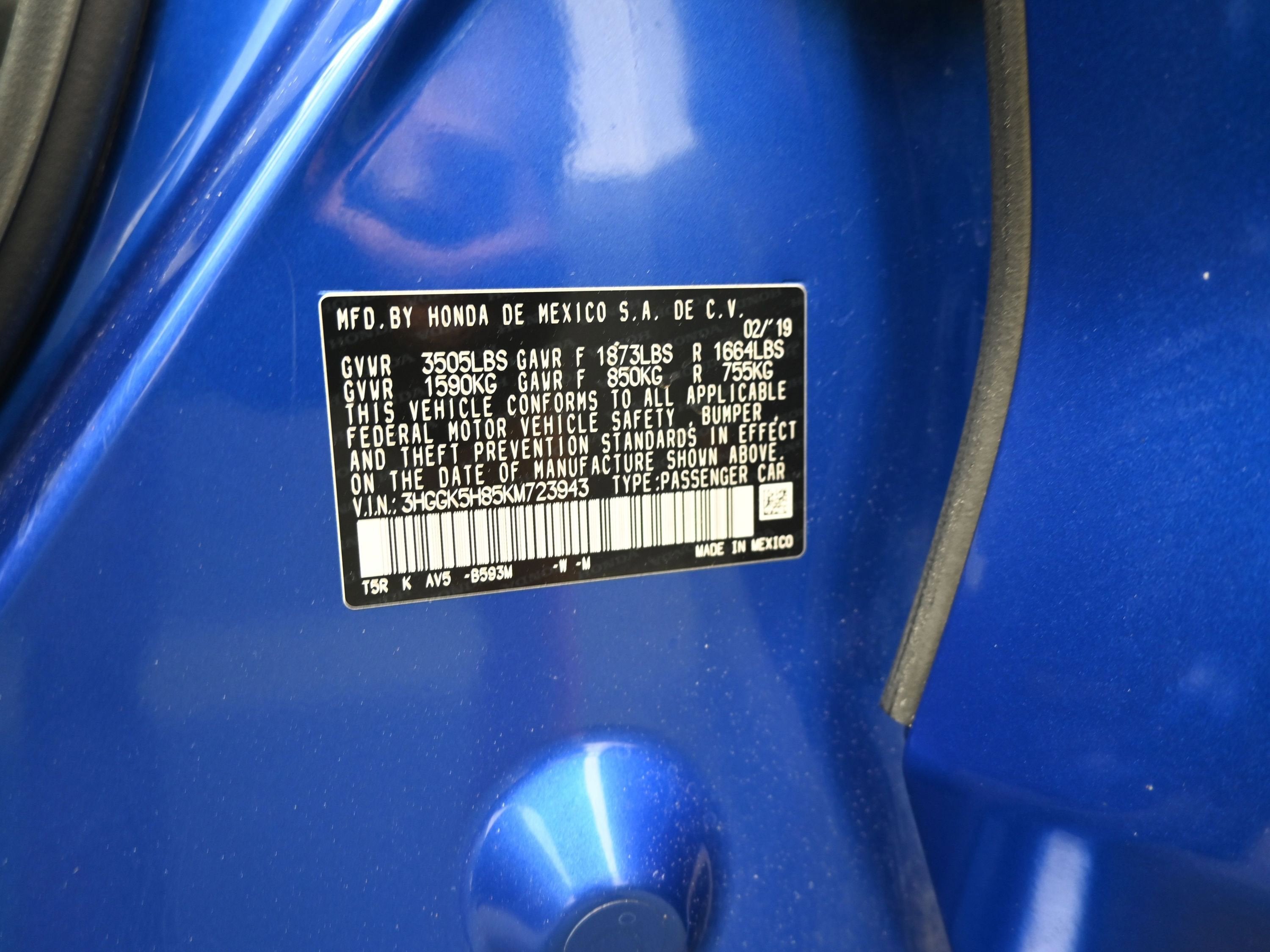 2019 Honda Fit EX
