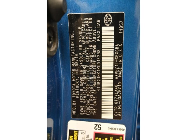 2019 Toyota Camry XLE