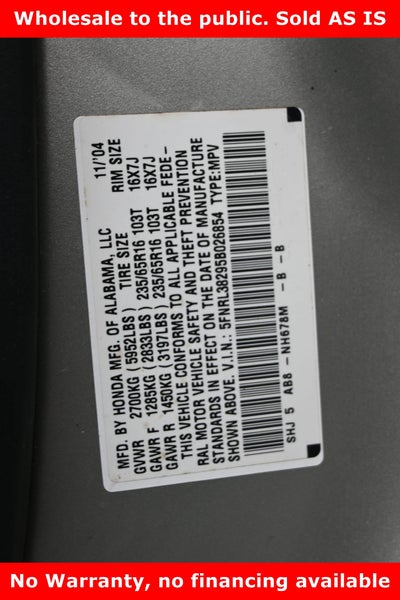 2005 Honda Odyssey LX