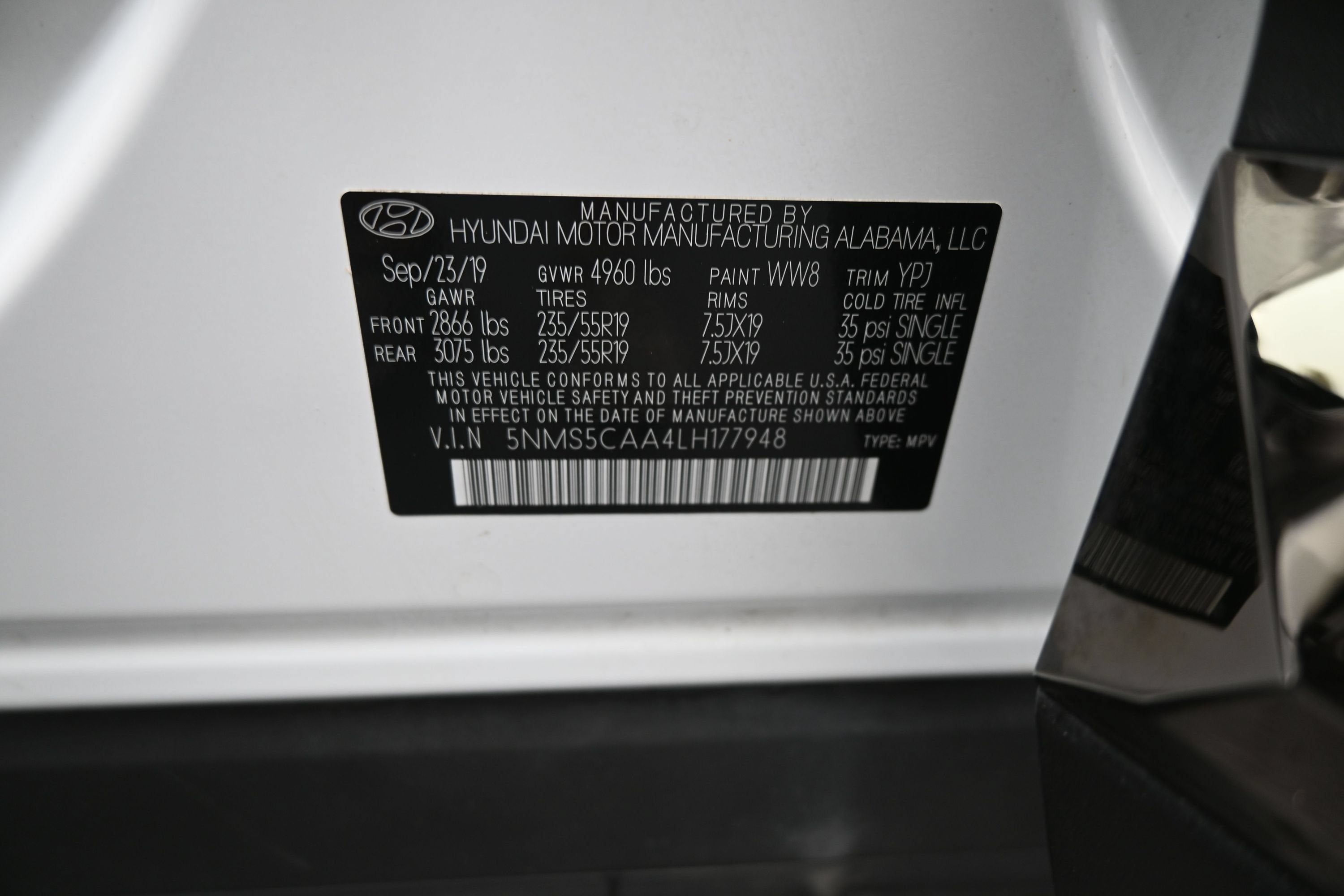 2020 Hyundai Santa Fe Limited