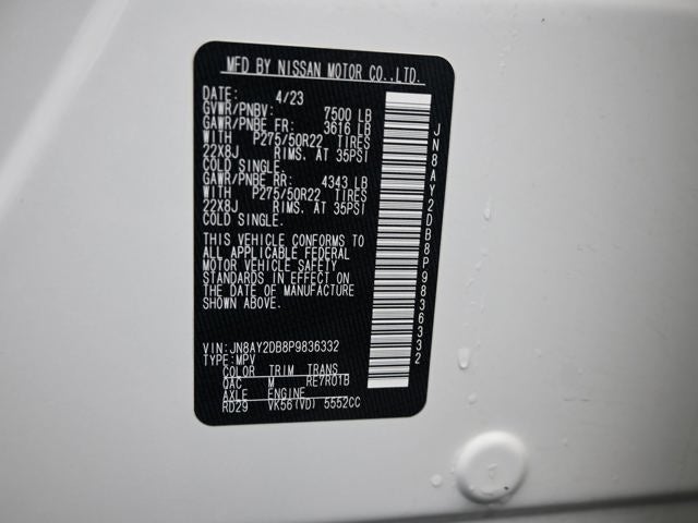 2023 Nissan Armada Platinum