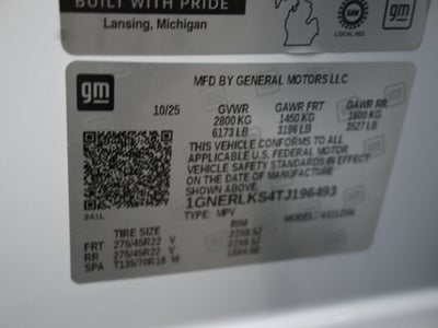 2026 Chevrolet Traverse RS