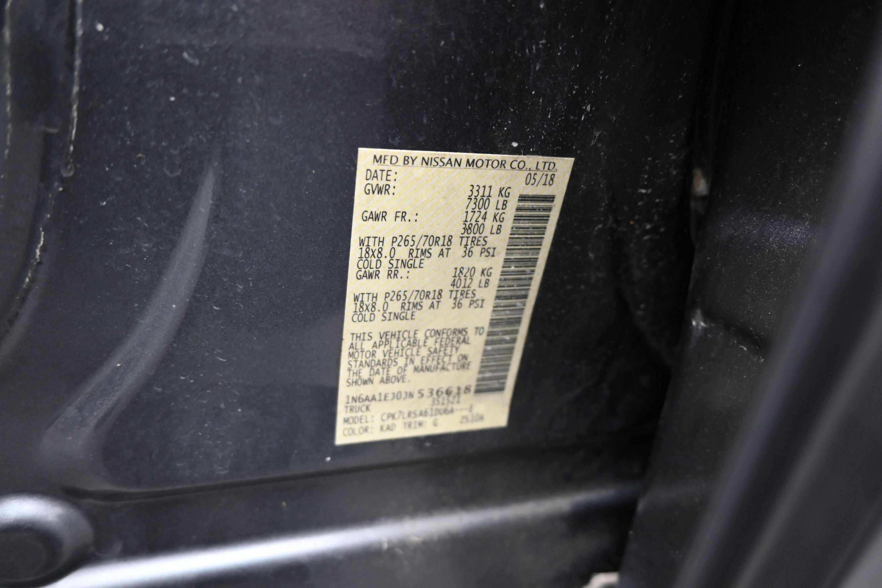 2018 Nissan TITAN S