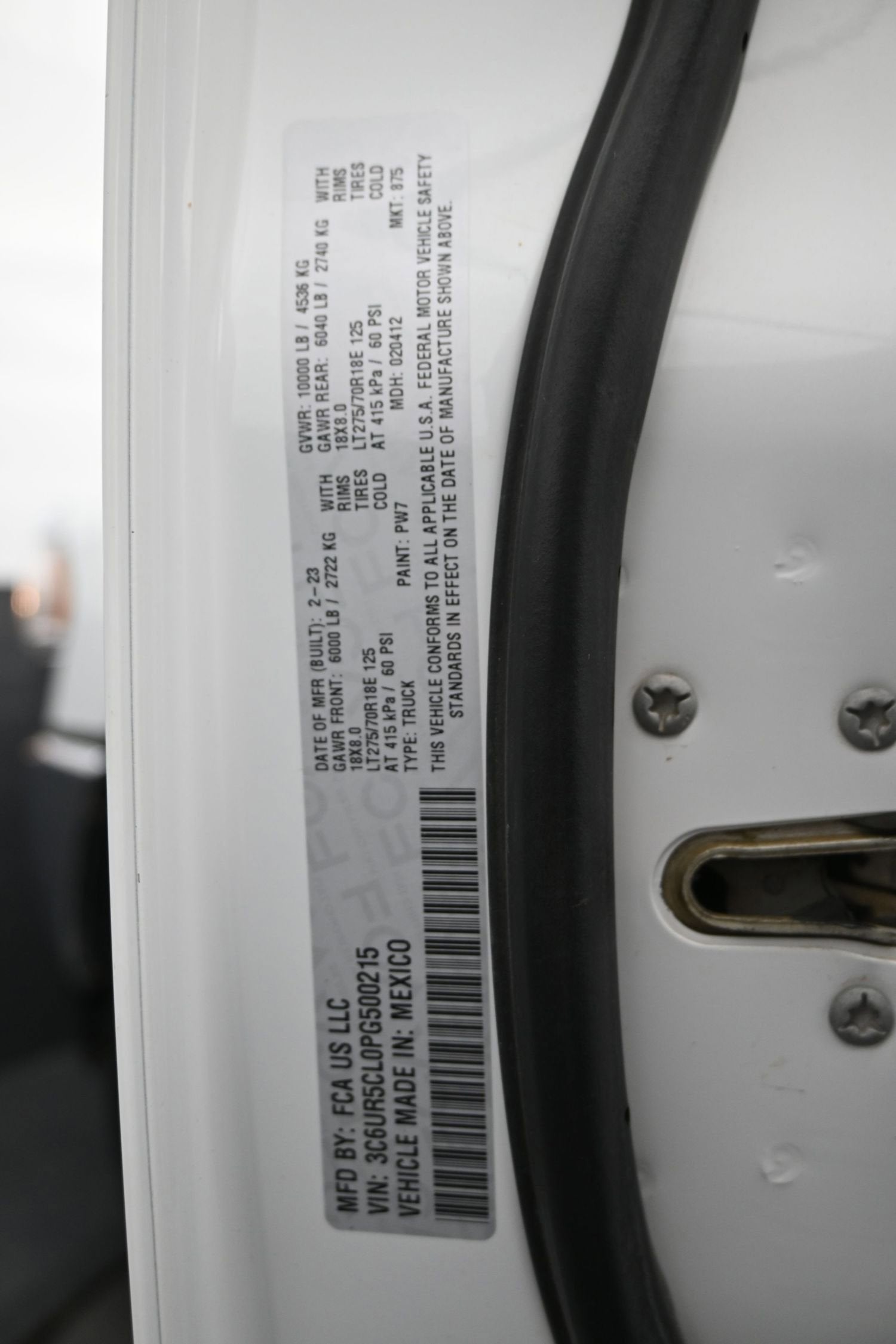 2023 RAM 2500 Tradesman Crew Cab 4x4 6'4" Box