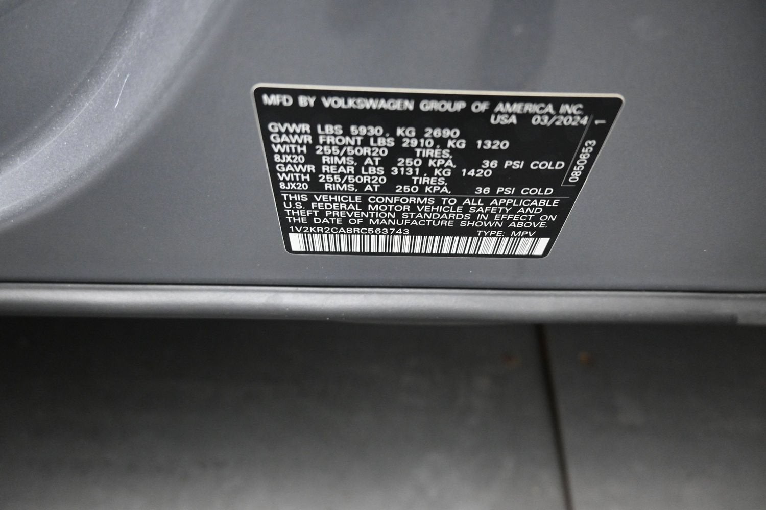2024 Volkswagen Atlas 2.0T SE w/Technology