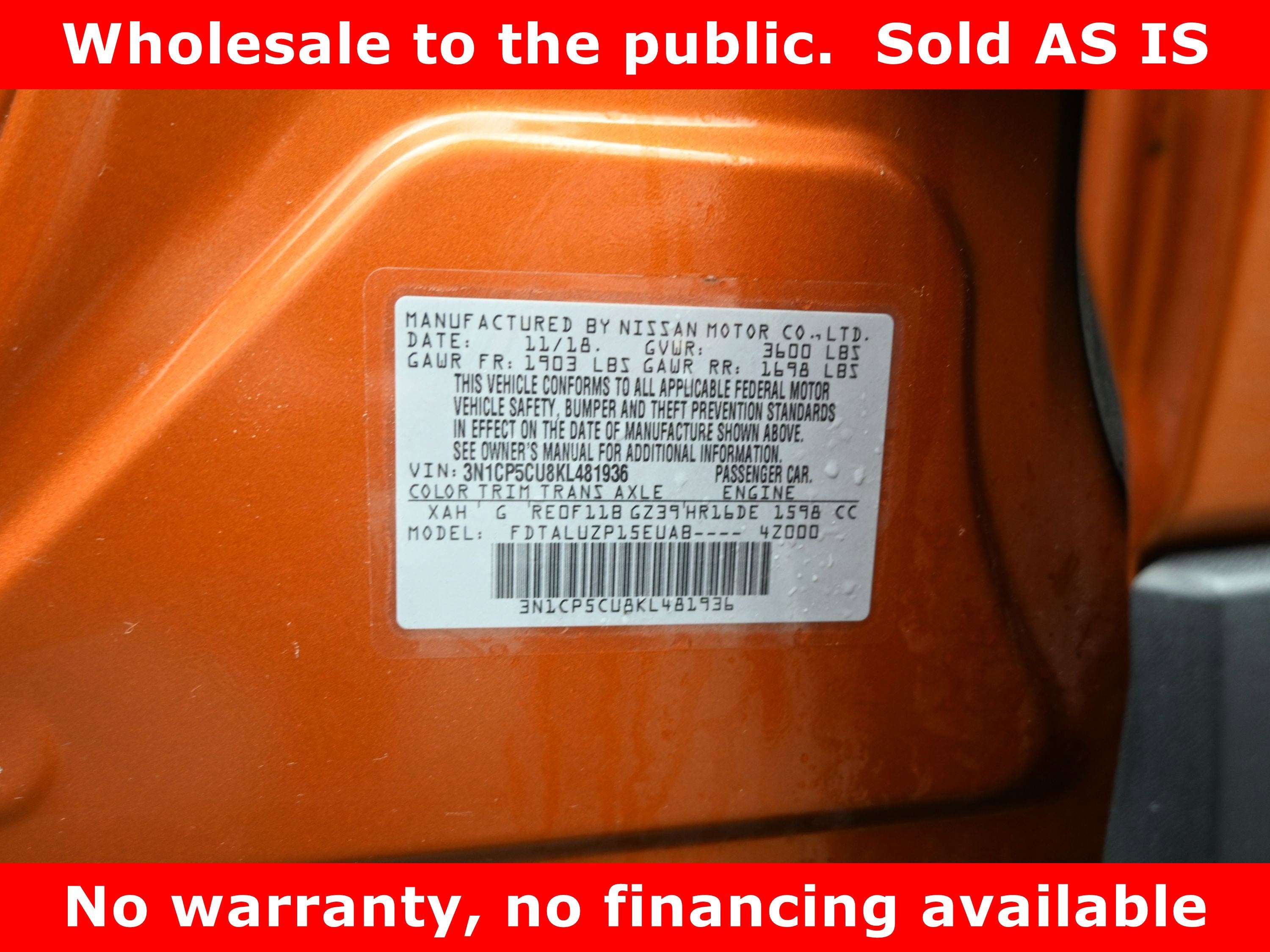 2019 Nissan Kicks SR